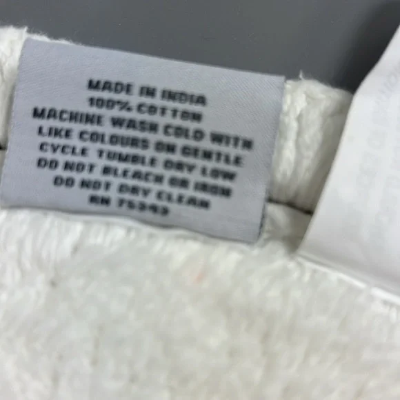 Shabby Chic Crochet Bath Mat Rug 100% Cotton White 26" Round Reversible NEW - Picture 5 of 8